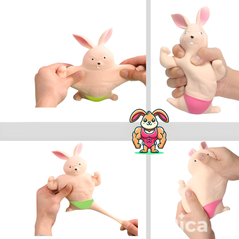 stretch squishy bunny pink - Imagen 2